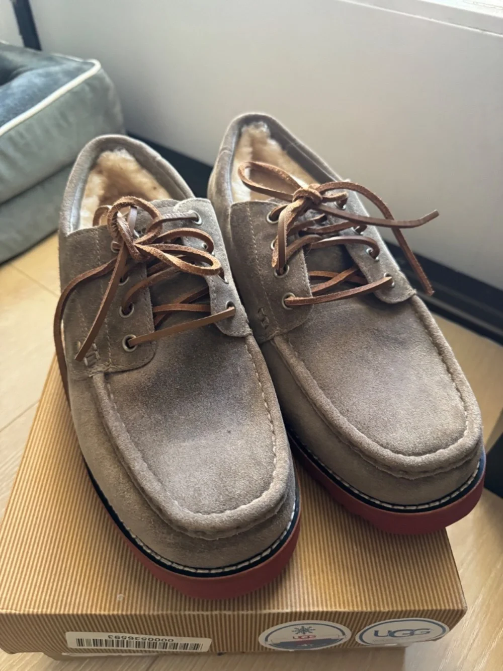 UGG Australia Men’s Grattan Lace Boat Shoes / Slippers, style 1001601